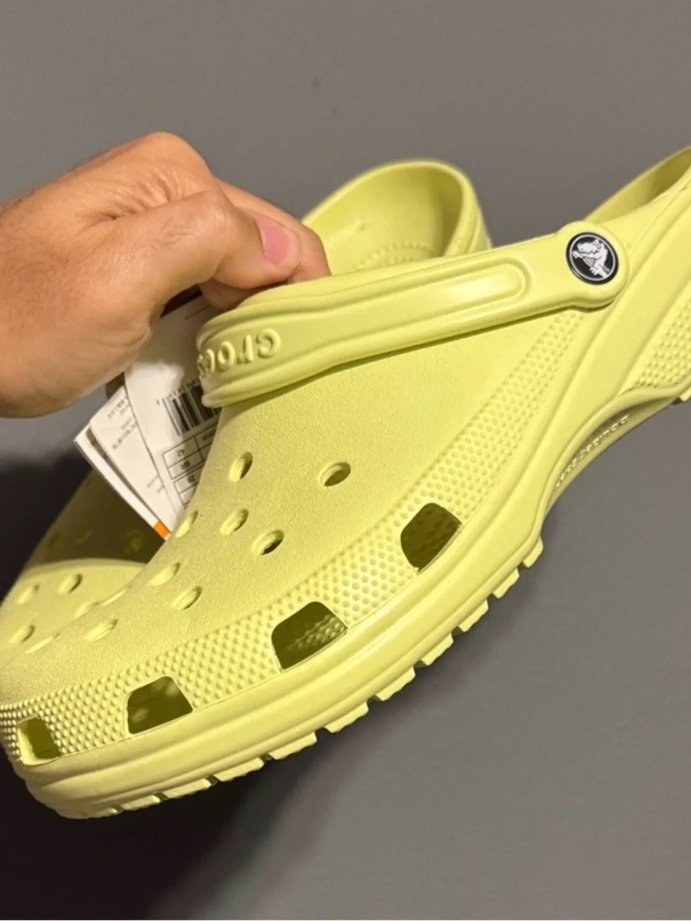 Men’s “ Lime Zest “ Croc Clog size 11